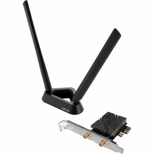 Asus PCE-BE90BT IEEE 802.11be Bluetooth 5.4 Tri Band Wi-Fi/Bluetooth Combo Adapter for Router, Desktop Computer Asus PCE-BE90BT IEEE 802.11be Bluetooth 5.4 Tri Band Wi-Fi/Bluetooth Combo Adapter for Router, Desktop Computer